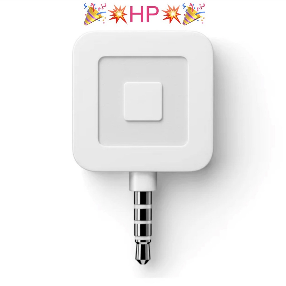 HP NWT Square  Reader White Color Credit Card Magstripe Reader with headset jack